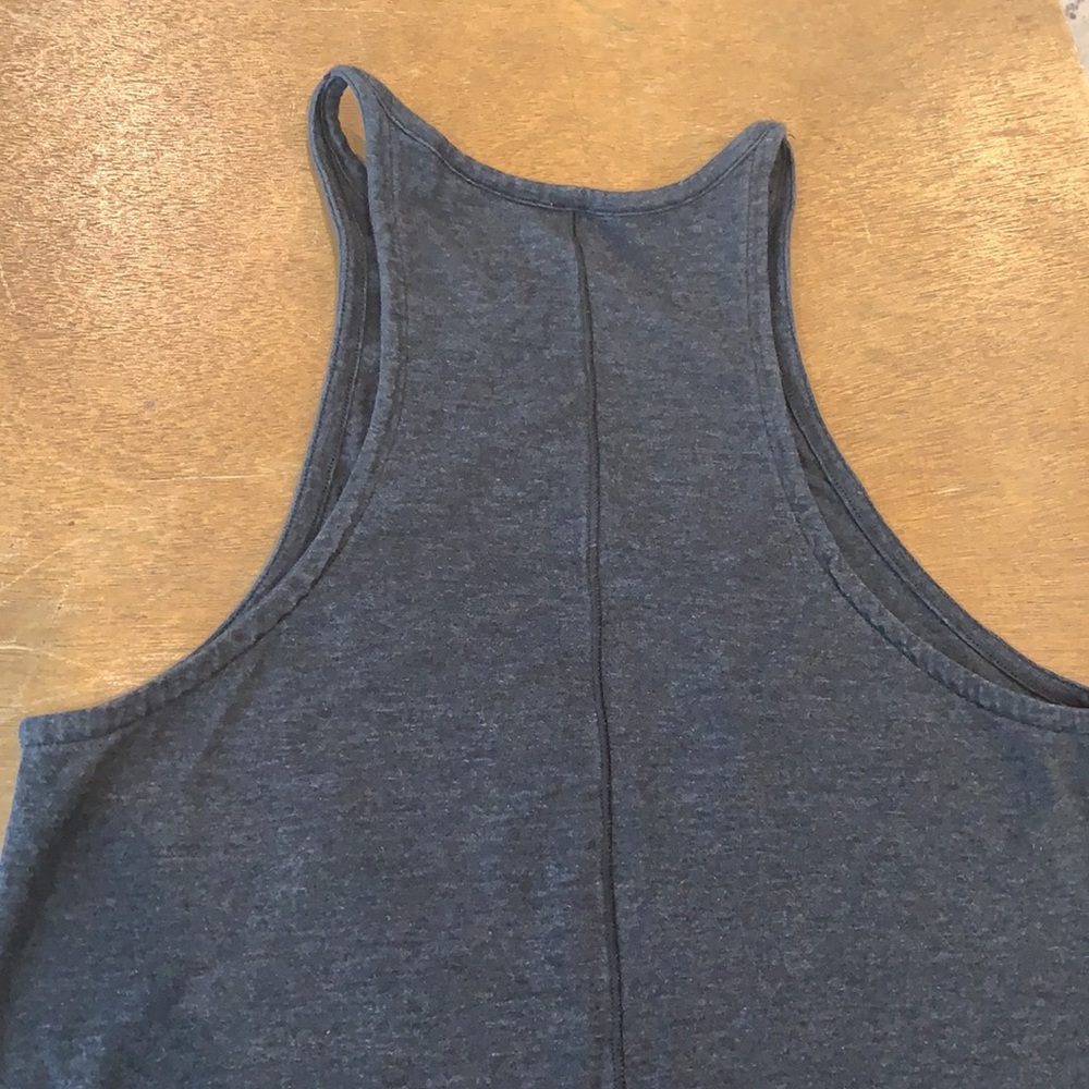Grey high neck lululemon tank